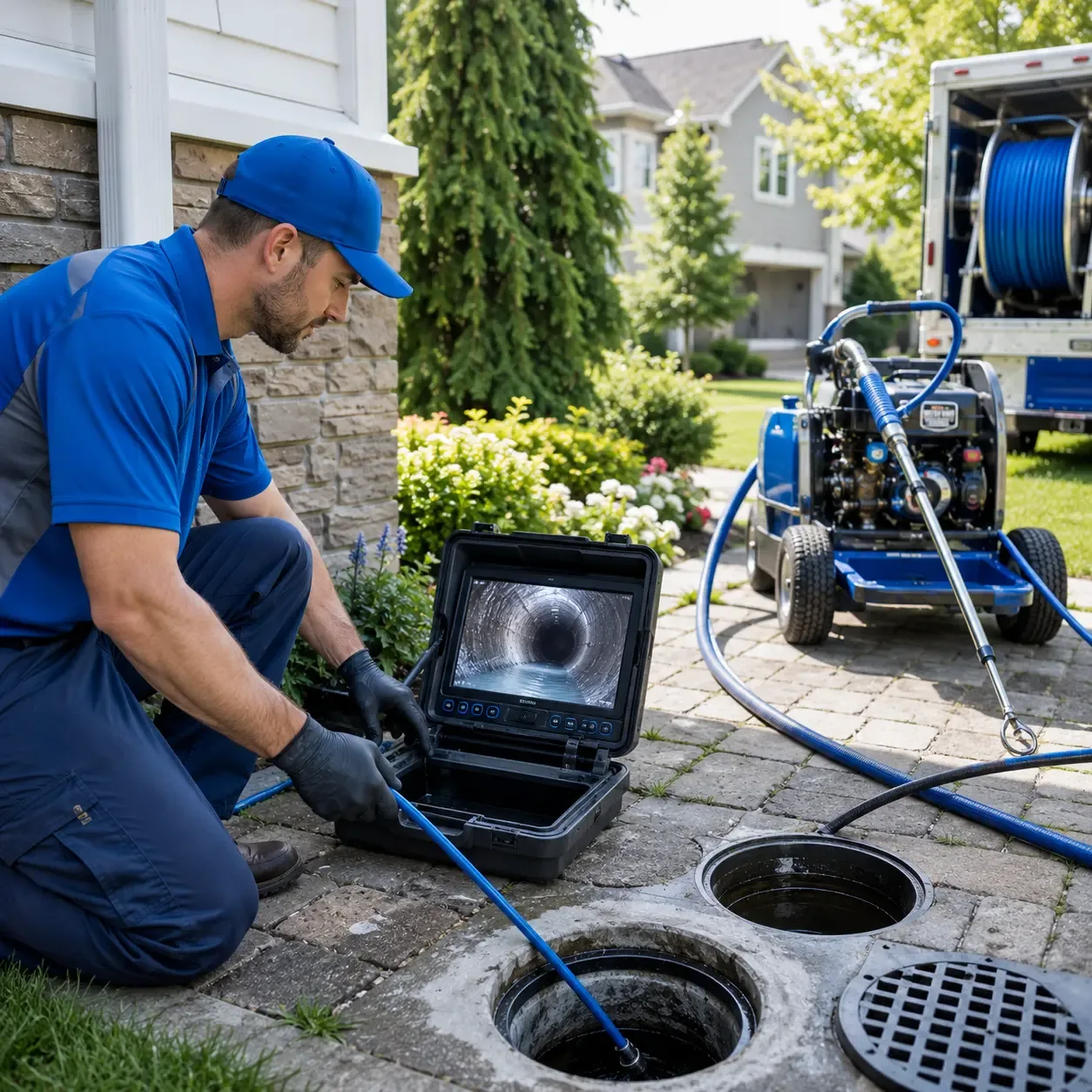 Outdoor drain cleaning professionals serving Hughes Springs, TX